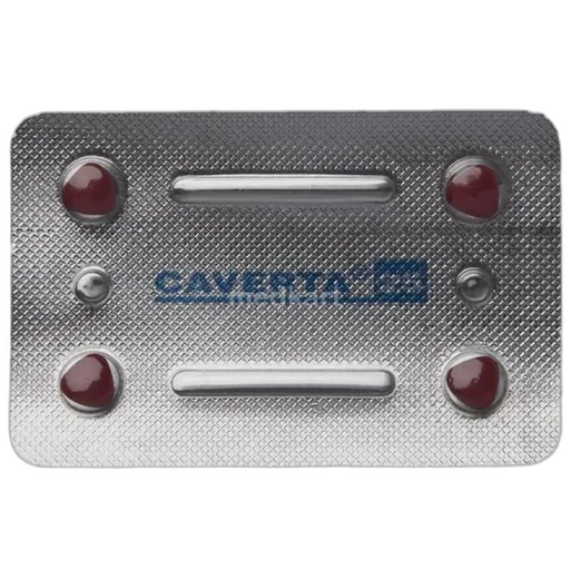 caverta 25mg tablet 4's